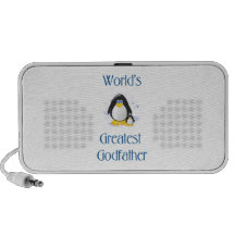 World's Greatest Godfather (penguin) Laptop Speakers