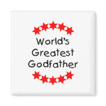 World's Greatest Godfather (red stars) magnets