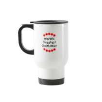 World's Greatest Godfather (red stars) Coffee Mugs