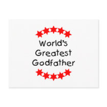 World's Greatest Godfather (red stars) Post Cards