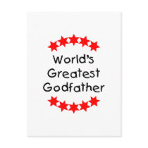 World's Greatest Godfather (red stars) Post Cards