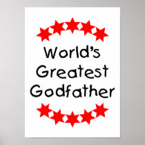 World's Greatest Godfather (red stars) Posters