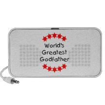 World's Greatest Godfather (red stars) Portable Speakers