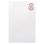 World's Greatest Godfather (red stars) stationery