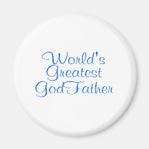 Worlds Greatest GodFather Refrigerator Magnet