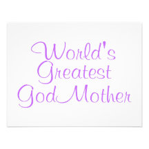 Worlds Greatest GodMother Invitations