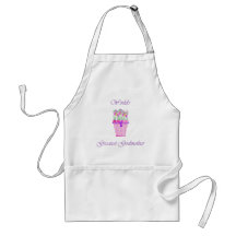 World's Greatest Godmother (pink flowers) Aprons