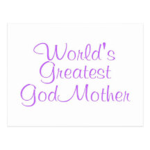 Worlds Greatest GodMother Postcards