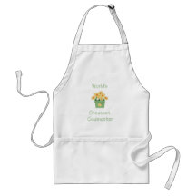 World's Greatest Godmother (yellow flowers) Apron