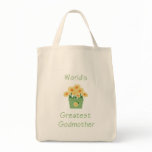 World's Greatest Godmother (yellow flowers) bags