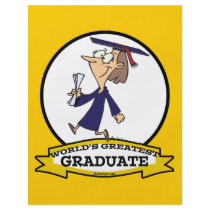 WORLDS GREATEST GRADUATE FEMALE CARTOON FLYER