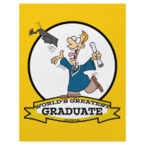 WORLDS GREATEST GRADUATE MALE CARTOON FULL COLOR FLYER