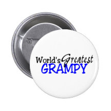 Worlds Greatest Grampy Blue Black Buttons