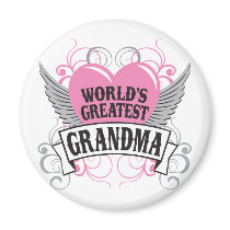 World's Greatest Grandma Refrigerator Magnet