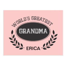 Worlds Greatest Grandma Post Cards