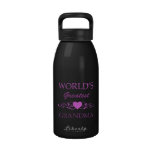 World's Greatest Grandma (purple) Water Bottle