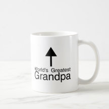 Worlds Greatest Grandpa Arrow Coffee Mugs