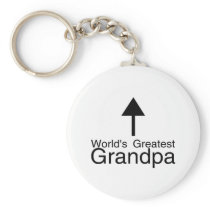 Worlds Greatest Grandpa Arrow Keychains