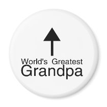 Worlds Greatest Grandpa Arrow Fridge Magnets