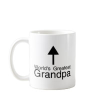 Worlds Greatest Grandpa Arrow Coffee Mugs