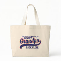World's Greatest Grandpa Canvas Bags