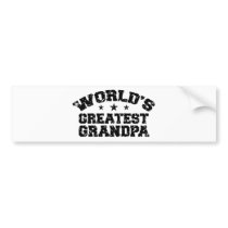 World's Greatest Grandpa Bumper Sticker