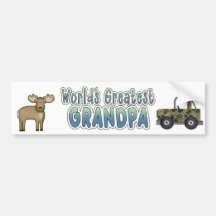 World's Greatest Grandpa Bumper Sticker