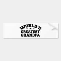 World's Greatest Grandpa bumper stickers