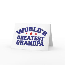 World's Greatest Grandpa Greeting Card