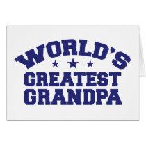 World's Greatest Grandpa Greeting Card