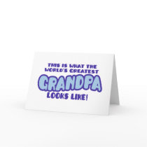 World's Greatest Grandpa Greeting Card