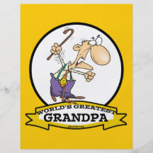 WORLDS GREATEST GRANDPA CARTOON FLYER