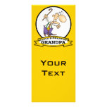 WORLDS GREATEST GRANDPA CARTOON PERSONALIZED RACK CARD