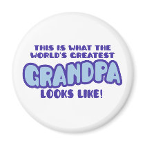 World's Greatest Grandpa Refrigerator Magnet