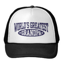 World's Greatest Grandpa Trucker Hats