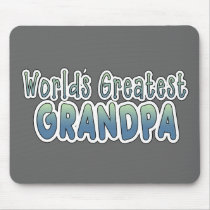 World's Greatest Grandpa Words Mouse Mat