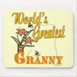 Worlds Greatest Granny Floral Mouse Mats