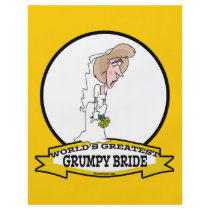 WORLDS GREATEST GRUMPY BRIDE CARTOON PERSONALIZED FLYER
