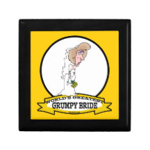 WORLDS GREATEST GRUMPY BRIDE CARTOON TRINKET BOXES