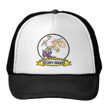 WORLDS GREATEST GRUMPY GRAMPS CARTOON TRUCKER HATS