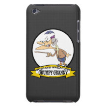 WORLDS GREATEST GRUMPY GRANNY CARTOON iPod TOUCH COVER