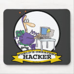 WORLDS GREATEST HACKER CARTOON MOUSEPAD