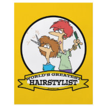 WORLDS GREATEST HAIRSTYLIST WOMEN CARTOON CUSTOM FLYER