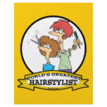 WORLDS GREATEST HAIRSTYLIST WOMEN CARTOON flyers