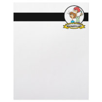 WORLDS GREATEST HAIRSTYLIST WOMEN CARTOON LETTERHEAD
