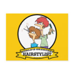WORLDS GREATEST HAIRSTYLIST WOMEN CARTOON postcards