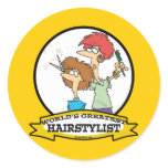 WORLDS GREATEST HAIRSTYLIST WOMEN CARTOON stickers