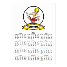WORLDS GREATEST HANDYMAN MEN CARTOON BUSINESS CARDS