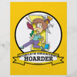 WORLDS GREATEST HOARDER WOMEN CARTOON FULL COLOR FLYER