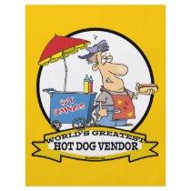 WORLDS GREATEST HOT DOG VENDOR MEN CARTOON FULL COLOR FLYER